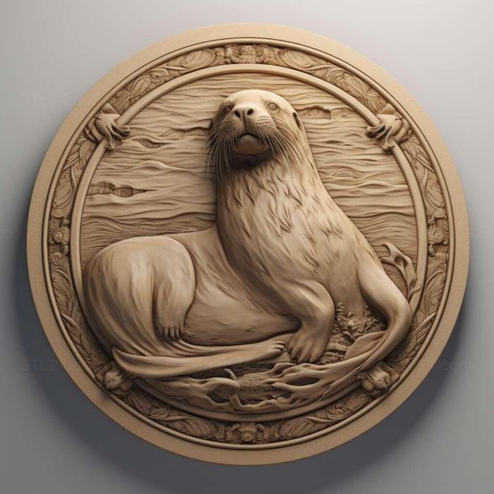 Nature and animals (st seal 2, NATURE_4166) 3D models for cnc